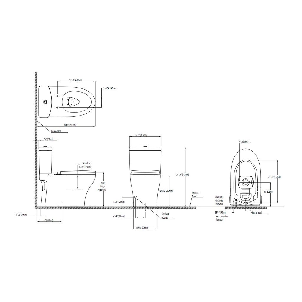 TOTO CST446CEMG Aquia IV Elongated Toilet Cotton 2