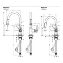 Hansgrohe 16581831 Axor Montreux Pull Down Kitchen Faucet Polished Nickel 2