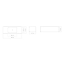 Alape 5167514000 WP.FO6 Rectangular Washplace White 2