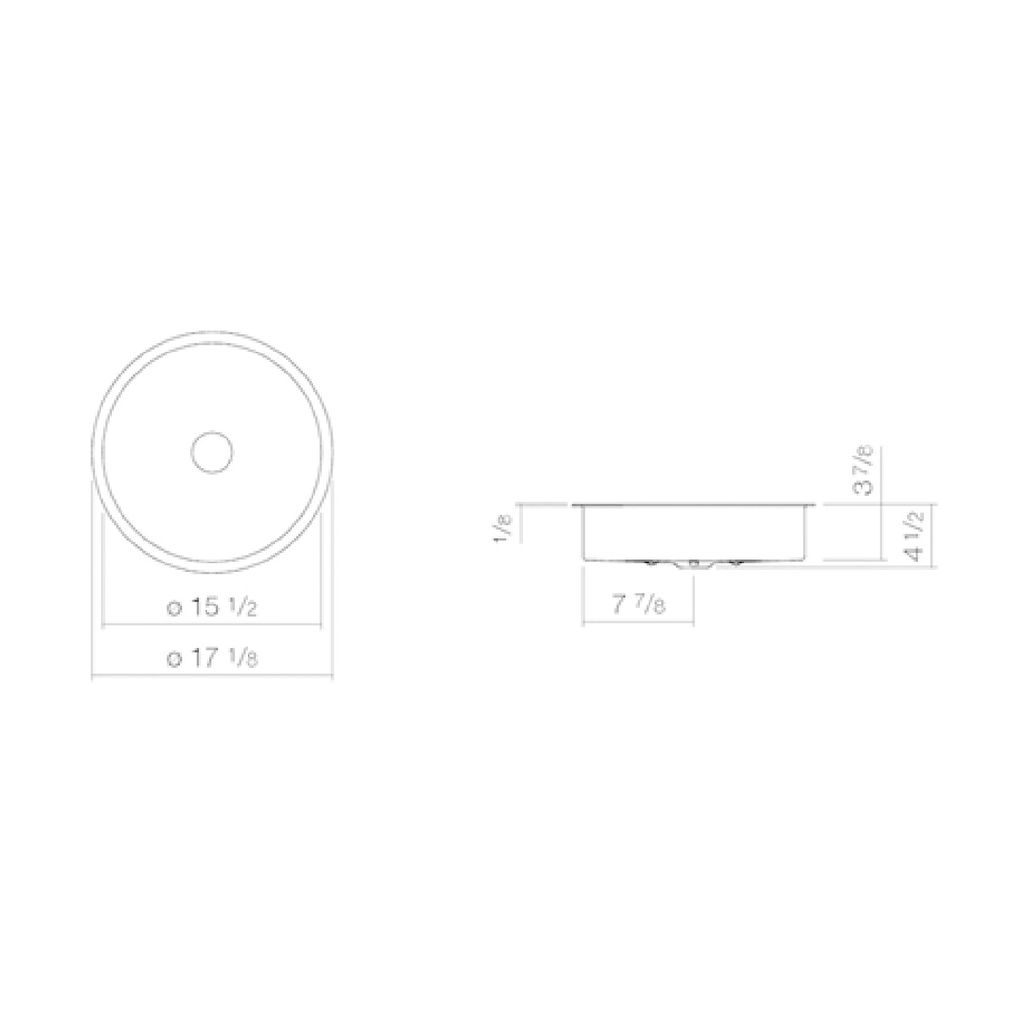 Alape 3225501000 UB.KE400 Undermount Round Basin White 2