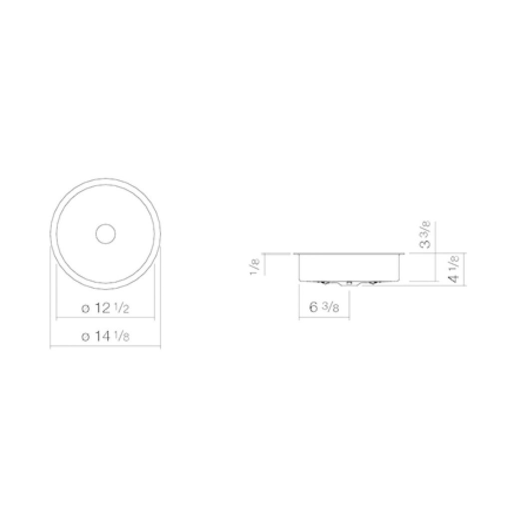 Alape 3223501000 UB.KE325 Undermount Basin Round White 2