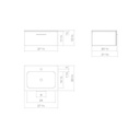 Alape 5139620621 Unit.SR1 Washplace Rectangular Laminate Walnut 2