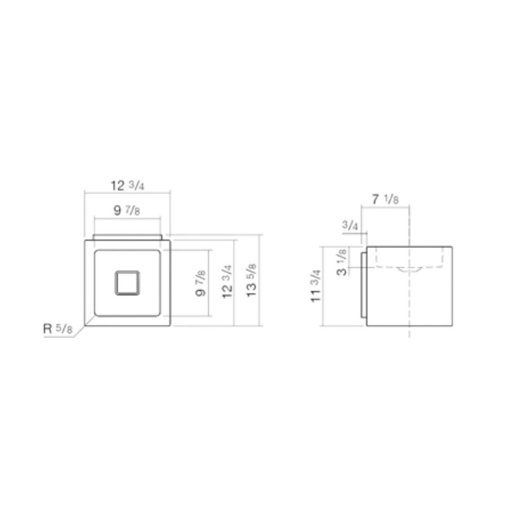 Alape 4272000000 WT.QS325X Washstand Square White 2