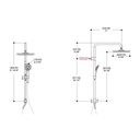 ALT 91785 Via Dante Thermone Retro-Up Shower System Chrome 2