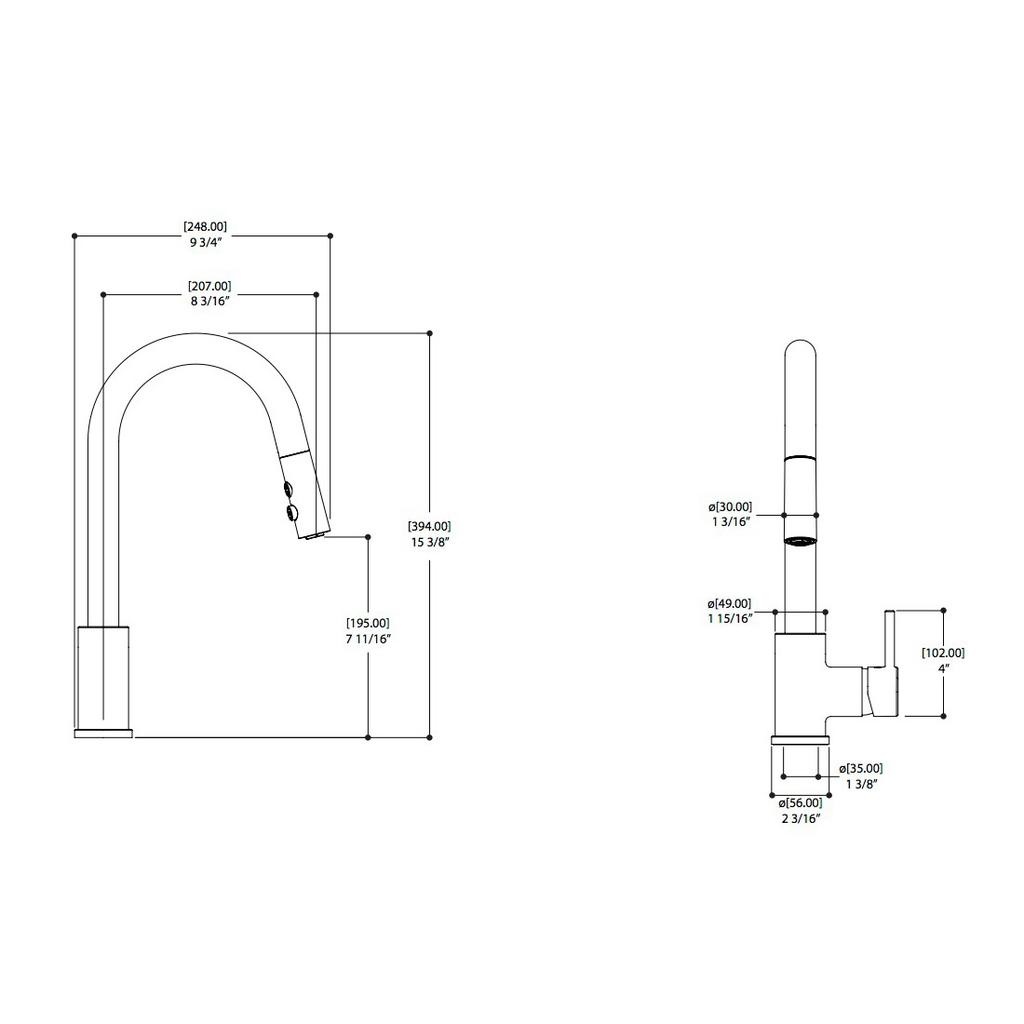 ALT 40874 Cantinetta Kitchen Faucet Chrome 2