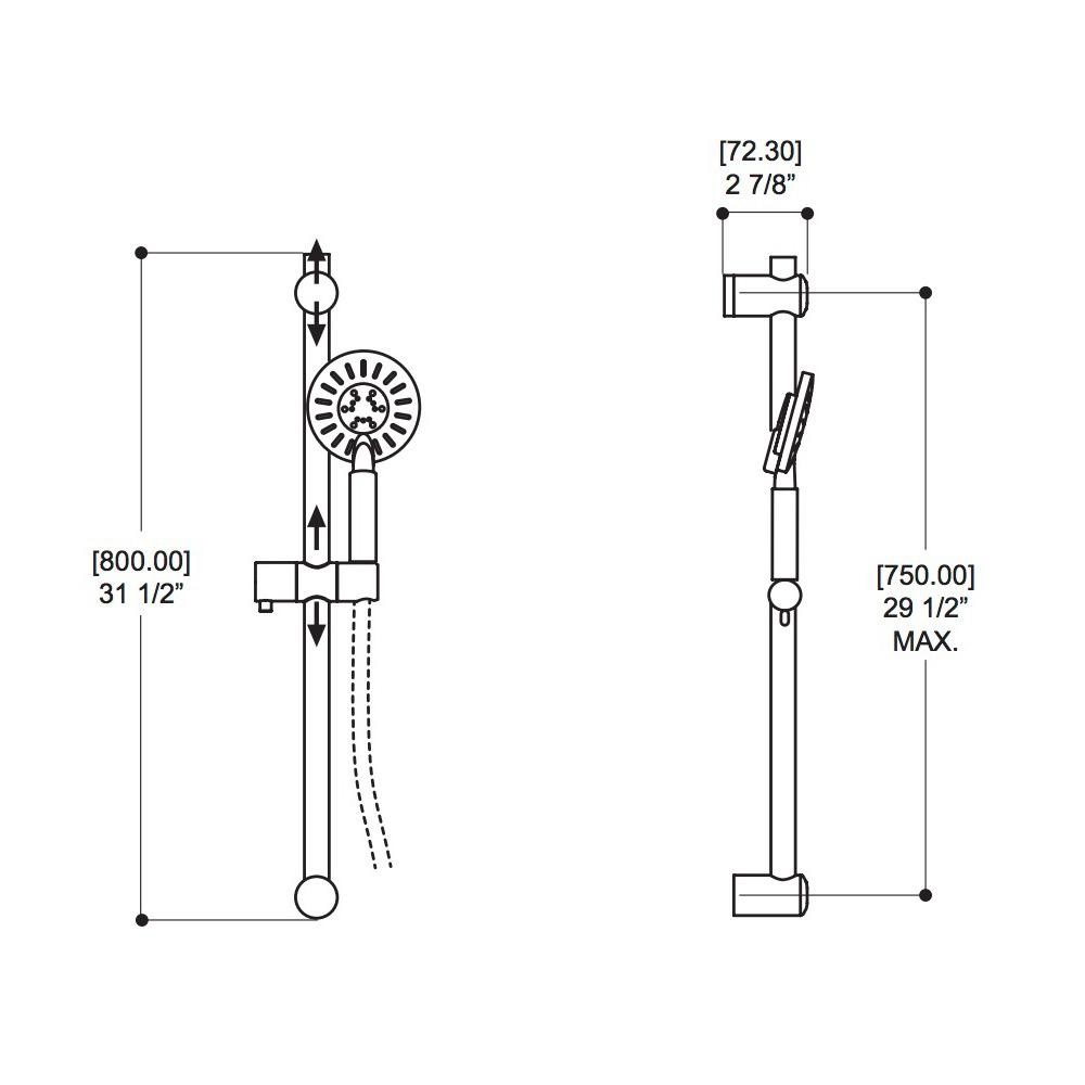 ALT 91723 Via Dante Thermone Shower System Chrome 2