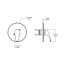 ALT N10721 Volo Pressure Balance Trim Kit Chrome 2
