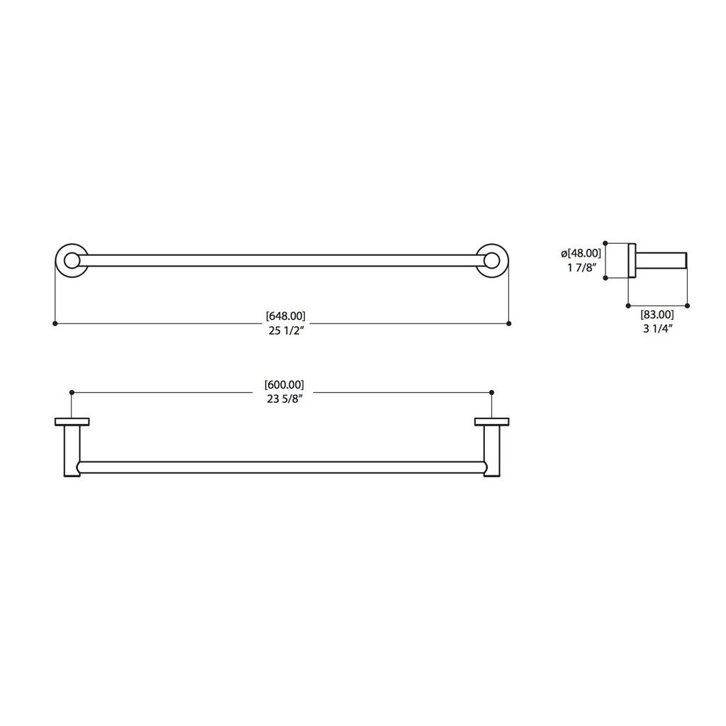 ALT 68830 Towel Bar Electro Black 2