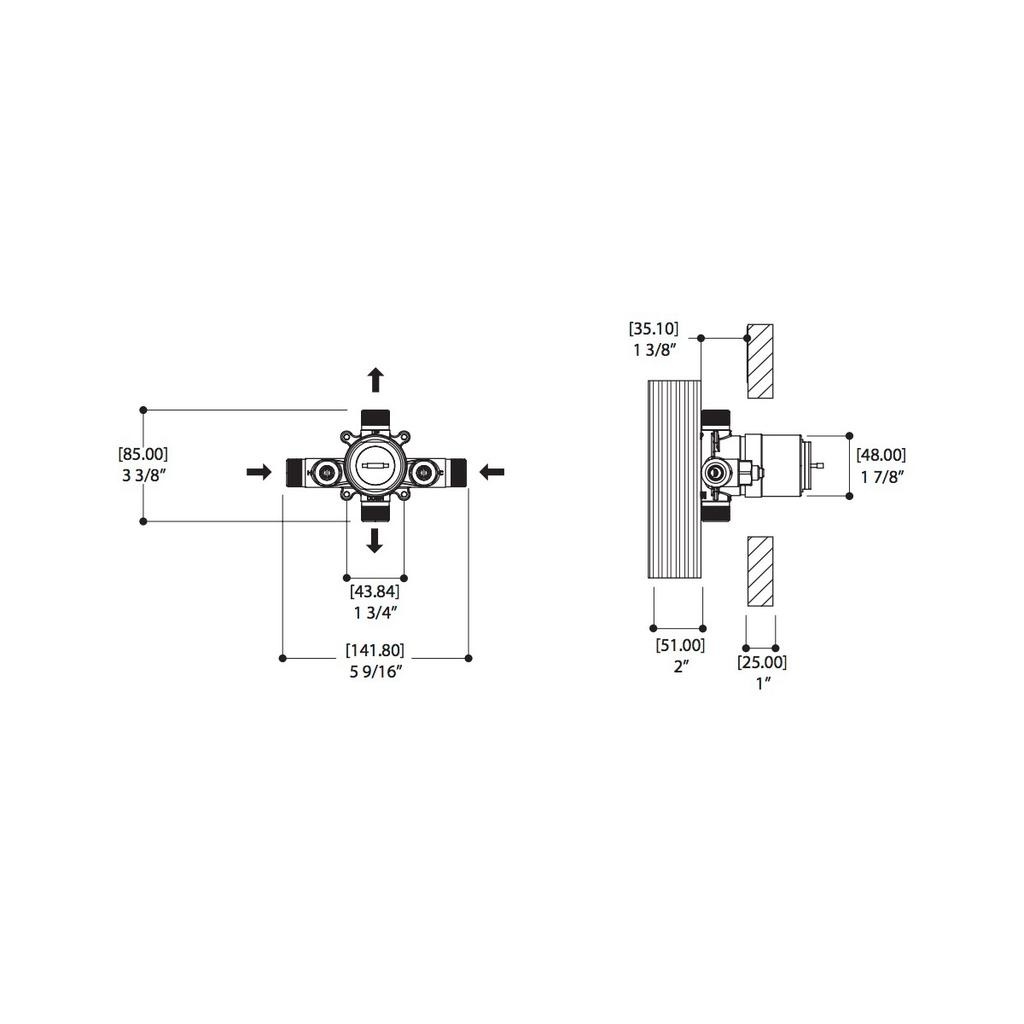 ALT N90702 Pressure Balance Valve NPT 2