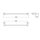 ALT 68830 Towel Bar Chrome 2