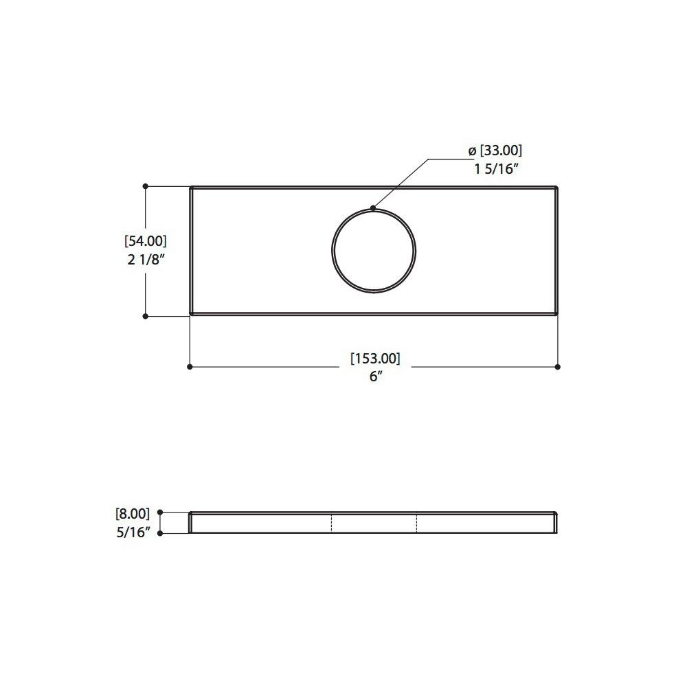 ALT 20780 Cover Plate For Mono Faucet Electro Black 2