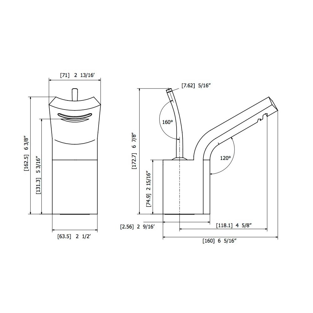 Aquabrass 80914 Martini Single Hole Lavatory Faucet Polished Chrome 2