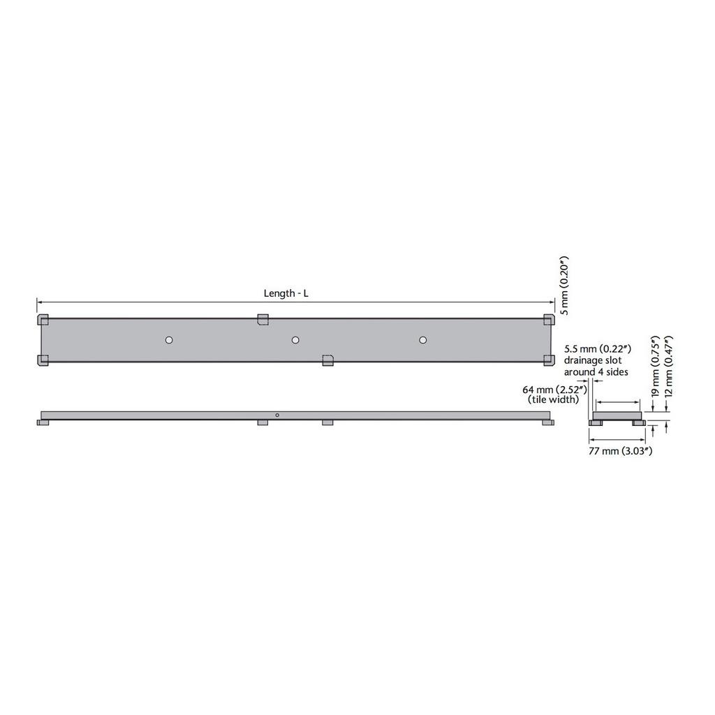 ACO 37336 Tile Stainless Steel Grate 35.43 2