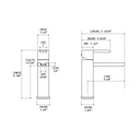 Aquabrass 77314 Streem Single Hole Lavatory Faucet Polished Chrome 2