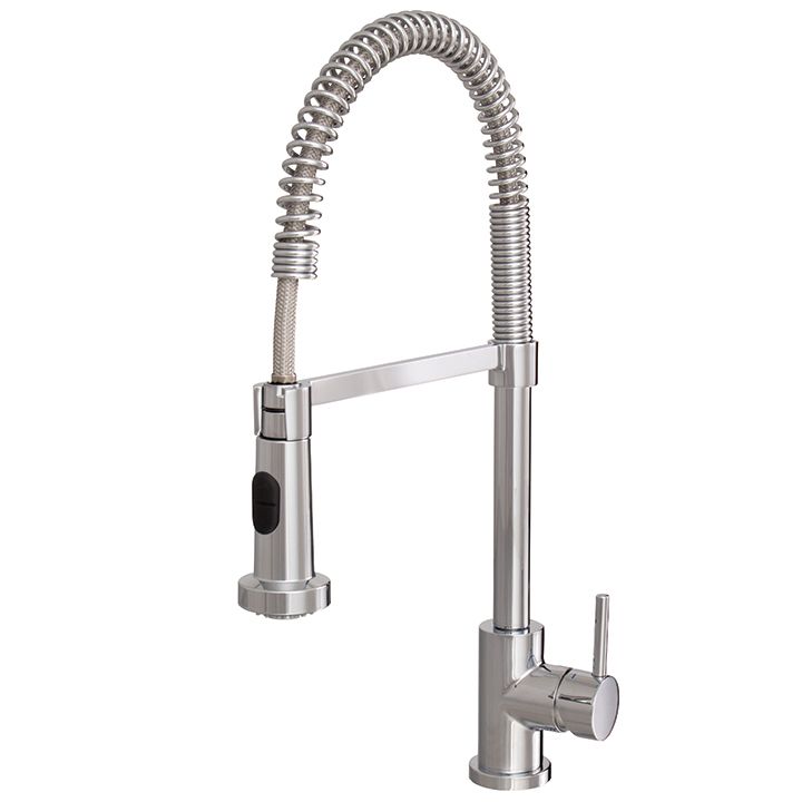 Aquabrass 30045 Wizard Pull Out Dual Stream Mode Kitchen Faucet Brushed Nickel 1