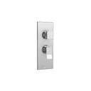 Aquabrass S3176 Chicane Square Trim Set For Thermostatic Valve 12001 Brushed Nickel 1