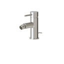 Aquabrass 61024 Volare Straight Single Hole Bidet With Swivel Spray Brushed Nickel 1