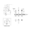 Aquabrass X7513 Xround 3 Piece Deckmount Tub Filler With Handshower Polished Chrome 2