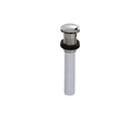 Aquabrass 698 Drains &amp; P Traps Round Press Pop Up Drain Brushed Nickel 1