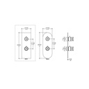 Aquabrass R9295 Trim Set For 12123 1/2 Thermostatic Valve 2 Way 1 Function At A Time Brushed Nickel 2