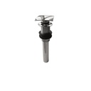 Aquabrass 638 Drains & P Traps 1 1/4 Long Square Press Pop Up Drain Brushed Nickel 1