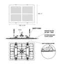 Aquabrass 820 14 x 19 5/8 Recessed Rainhead Polished Stainless Steel 2