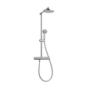 Aquabrass 52635 Tekno 1/2 Thermostatic Shower Column Brushed Stainless Steel 1