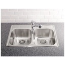 Blanco 400001 Essential 2 Single Hole Double Drop In Kitchen Sink 2