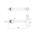 Aquabrass 2454 Drains & P Traps Round P Trap Polished Chrome 2
