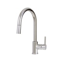 Aquabrass 3345N Pull Down Single Stream Mode Kitchen Faucet Brushed Nickel 1