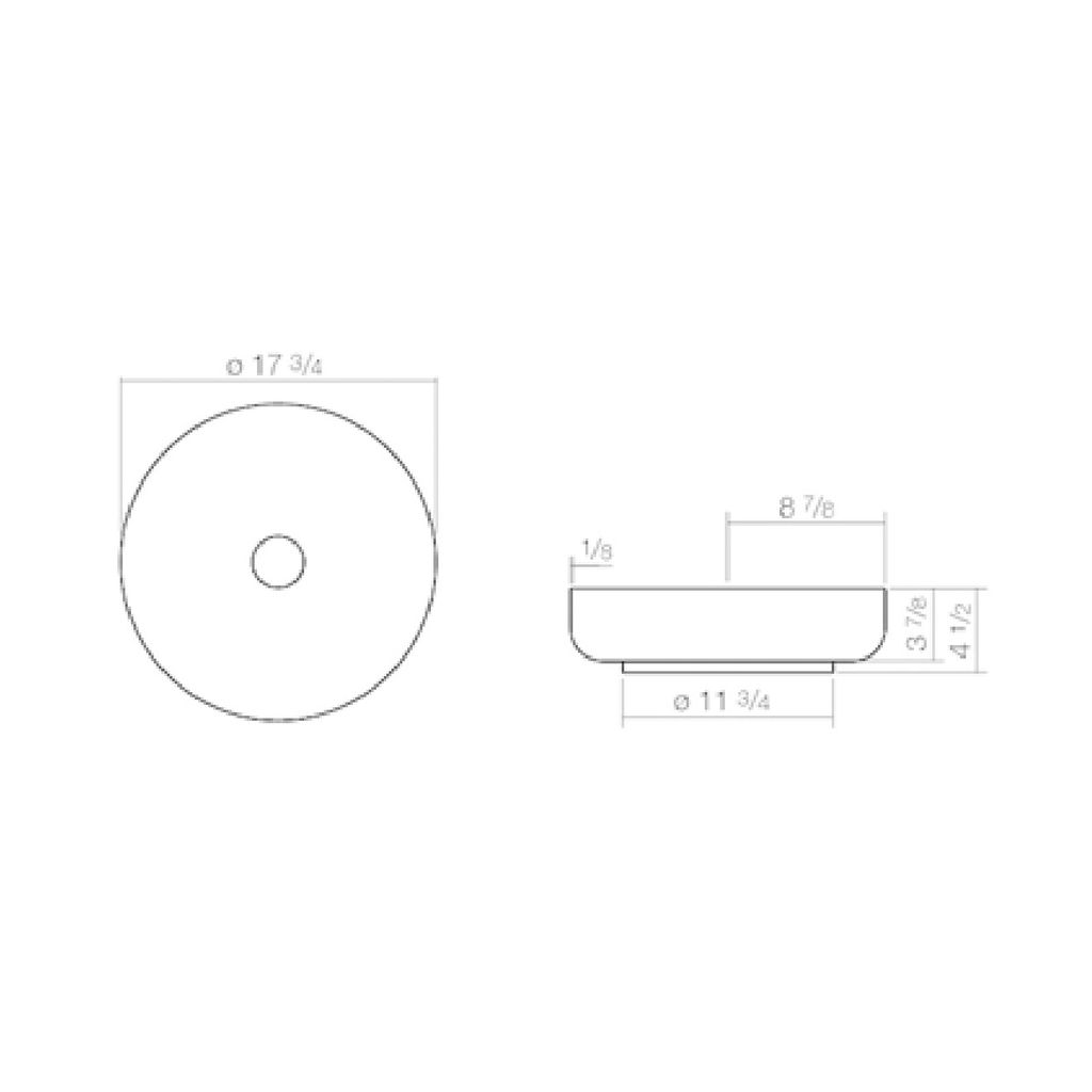 Alape 3503000000 AB.SO450.1 Sit-on Basin Round White 2