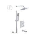 &lt;&lt; ALT 91283 Riga Thermostatic Shower System 3 Functions Chrome