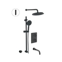 &lt;&lt; ALT 91083 Via Dante Thermostatic Shower System 3 Functions Electro Black