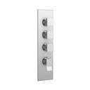 Aquabrass S3376 Chicane Square Trim Set For Thermostatic Valves 12003 And 3003 Brushed Nickel
