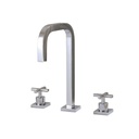 Aquabrass X7616 Xsquare Widespread Lavatory Faucet Polished Chrome