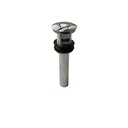 Aquabrass 626 Drains & P Traps 1 1/4 Round Press Pop Up Drain Brushed Nickel