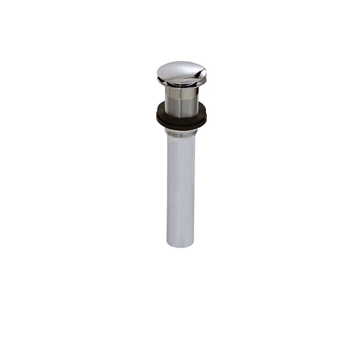 Aquabrass 698 Drains & P Traps Round Press Pop Up Drain Brushed Nickel