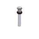 Aquabrass 698 Drains & P Traps Round Press Pop Up Drain Brushed Nickel