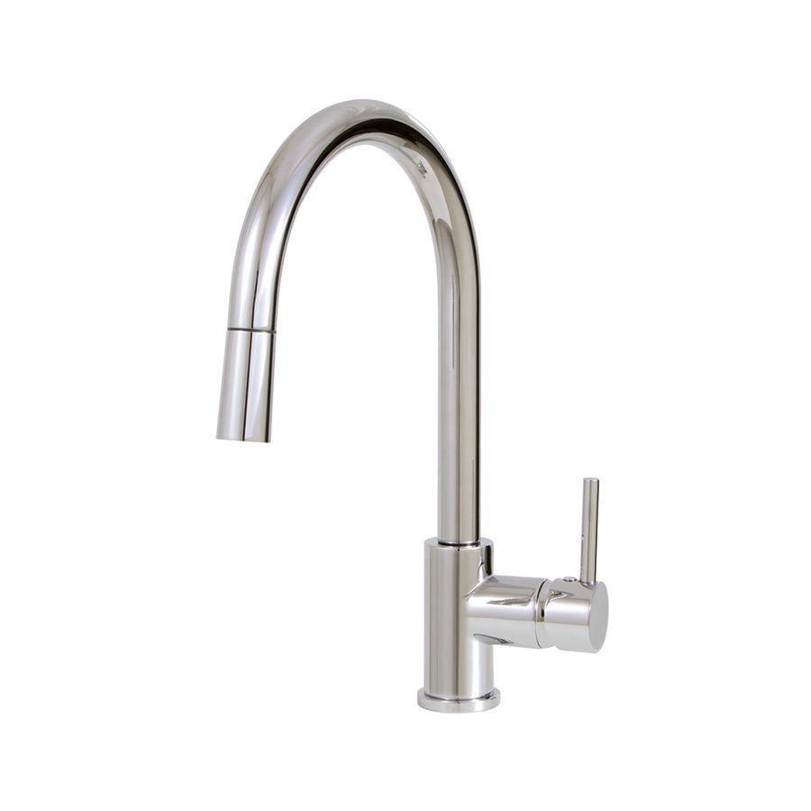 Aquabrass 3345N Pull Down Single Stream Mode Kitchen Faucet Brushed Nickel
