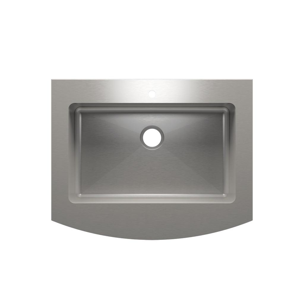 Julien 000151 Classic+ Sink Farmhouse Flat Apron W/ Drawer Single 30X18X8